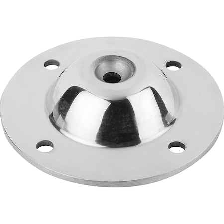 Kipp Plate For Levelling Feet, Form:B Stainless Steel, D=125 K0672.21252